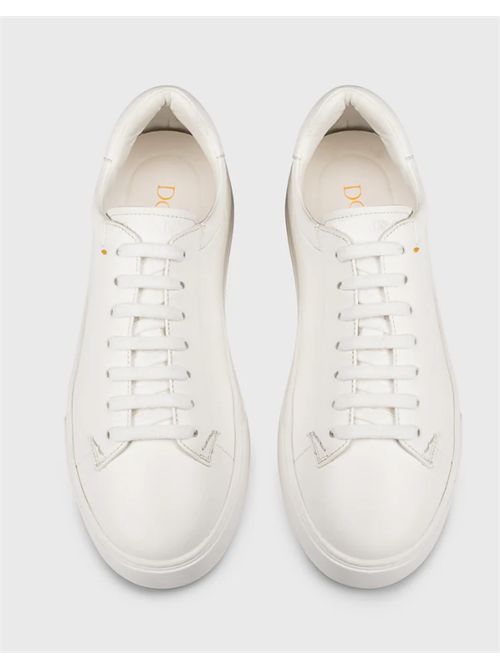 LEATHER SNEAERS DOUCALS | DU3552SPENUF281EW11PLONGE NATURALE/F.DO GESSO